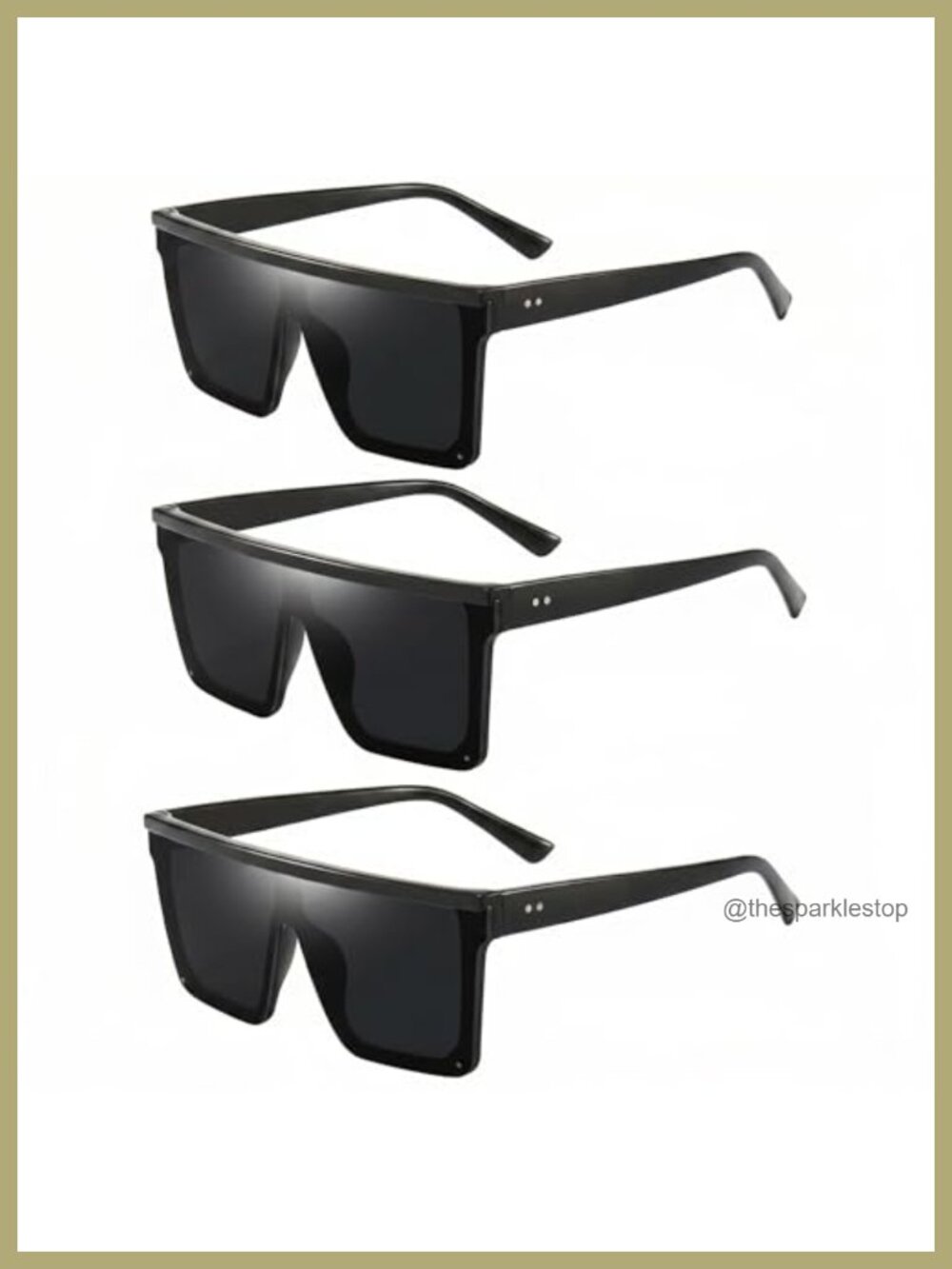 Oversized Square Sunglasses Uv400 Protection